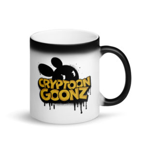Cyrptoon Goonz Dark Mouse - Matte Black Magic Mug