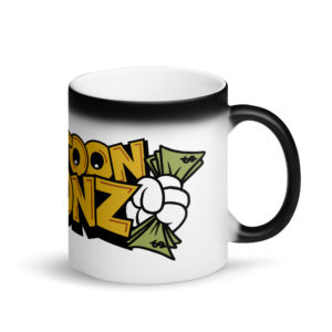 Cryptoon Goonz Cash Hands - Matte Black Magic Mug