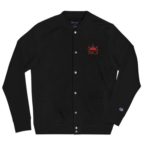 NCI red Embroidered Champion Bomber Jacket