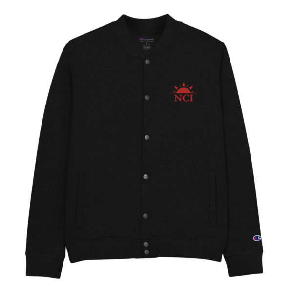 NCI red Embroidered Champion Bomber Jacket - Image 5