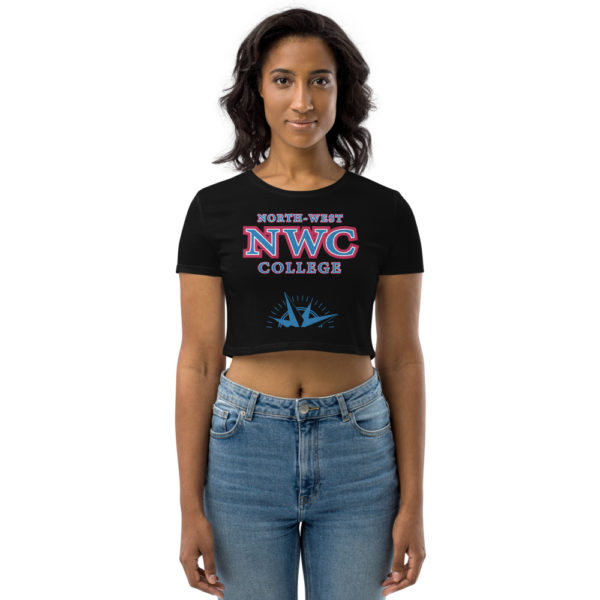 NWC blue Organic Crop Top