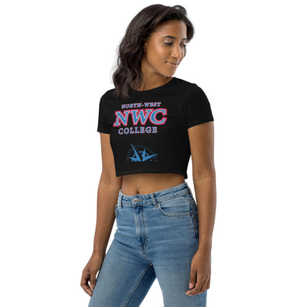 NWC blue Organic Crop Top - Image 3