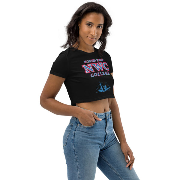 NWC blue Organic Crop Top - Image 2