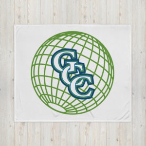 GCC blue/green Throw Blanket