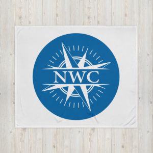 NWC Blue Throw Blanket
