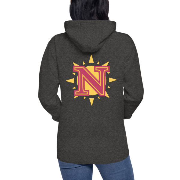 NCI double sided Sun Logo Unisex Hoodie - Image 9