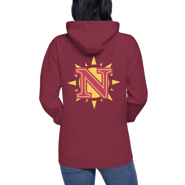 NCI double sided Sun Logo Unisex Hoodie - Image 7