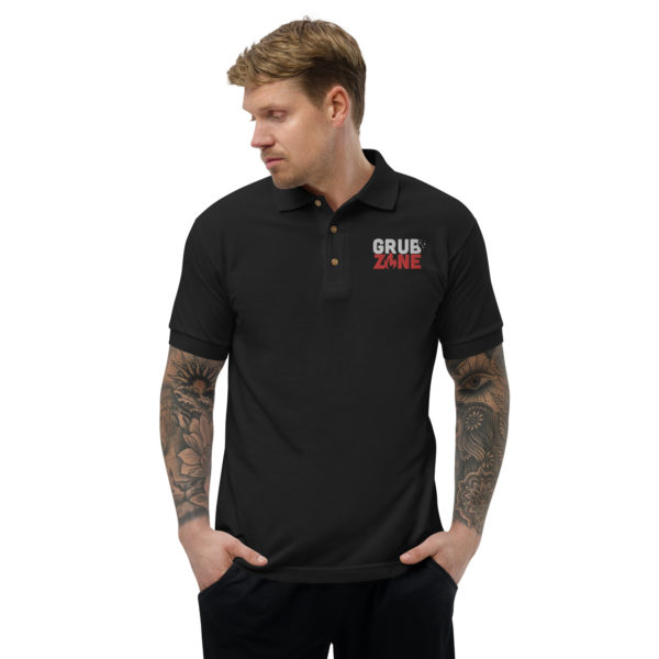 GRUB ZONE - Embroidered Polo Shirt - Image 3