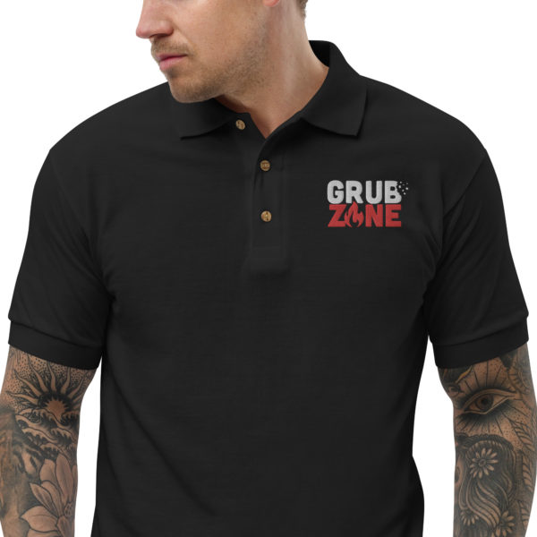 GRUB ZONE - Embroidered Polo Shirt - Image 4