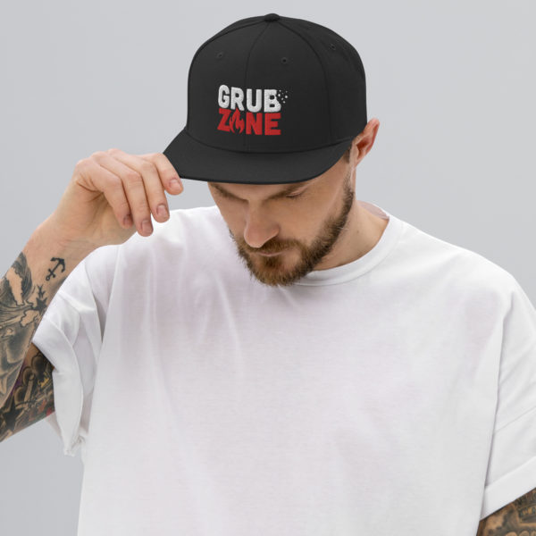 GRUB ZONE - 3D PUFF EMBROIDERED Snapback Hat - Image 3