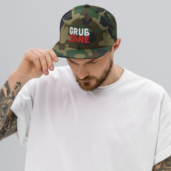 GRUB ZONE - 3D PUFF EMBROIDERED Snapback Hat - Image 4