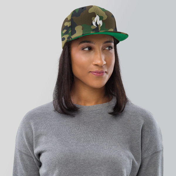 GRUB ZONE FIRE w/ 3D PUFF EMBROIDERY Snapback Hat - Image 6
