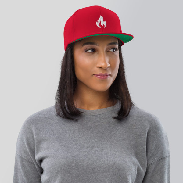 GRUB ZONE FIRE w/ 3D PUFF EMBROIDERY Snapback Hat