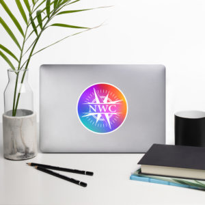NWC Rainbow Round - Vinyl Bubble-free stickers